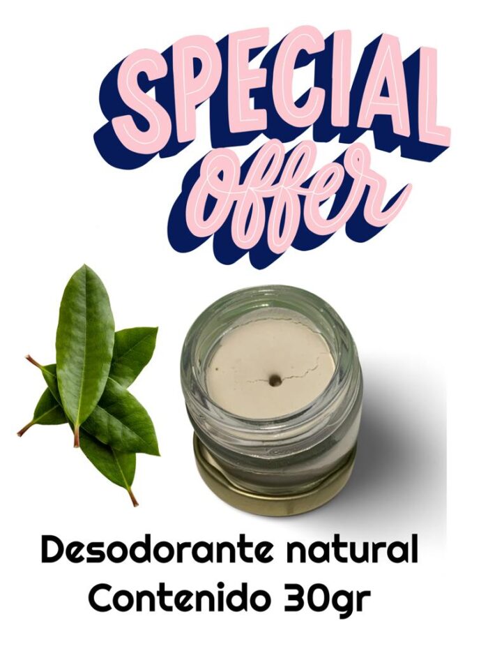 DESODORANTE NATURAL ACEITES ESENCIALES BICARBONATO XILITOL ECORECREO.CL